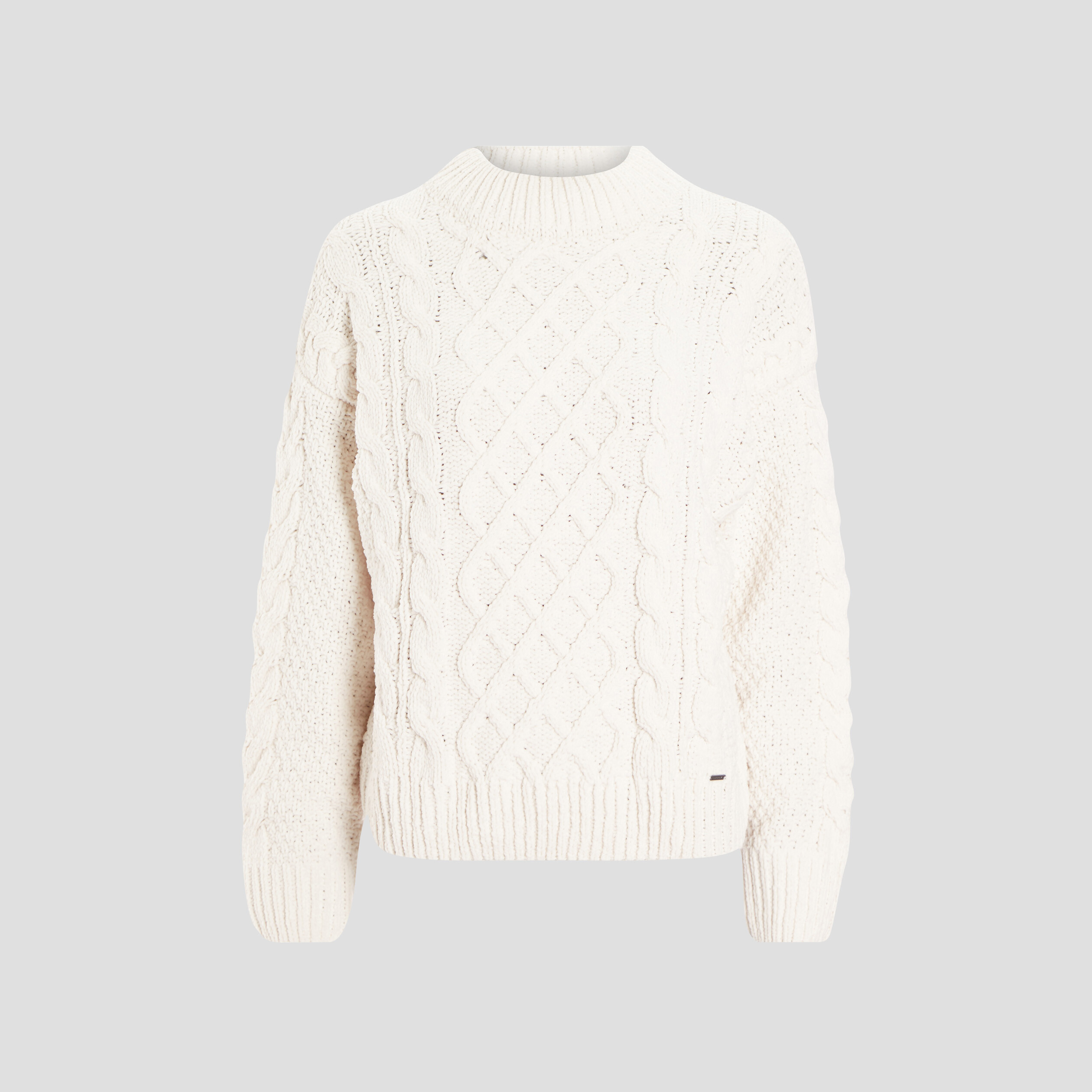 Pull avec torsades ivoire femme | La Halle