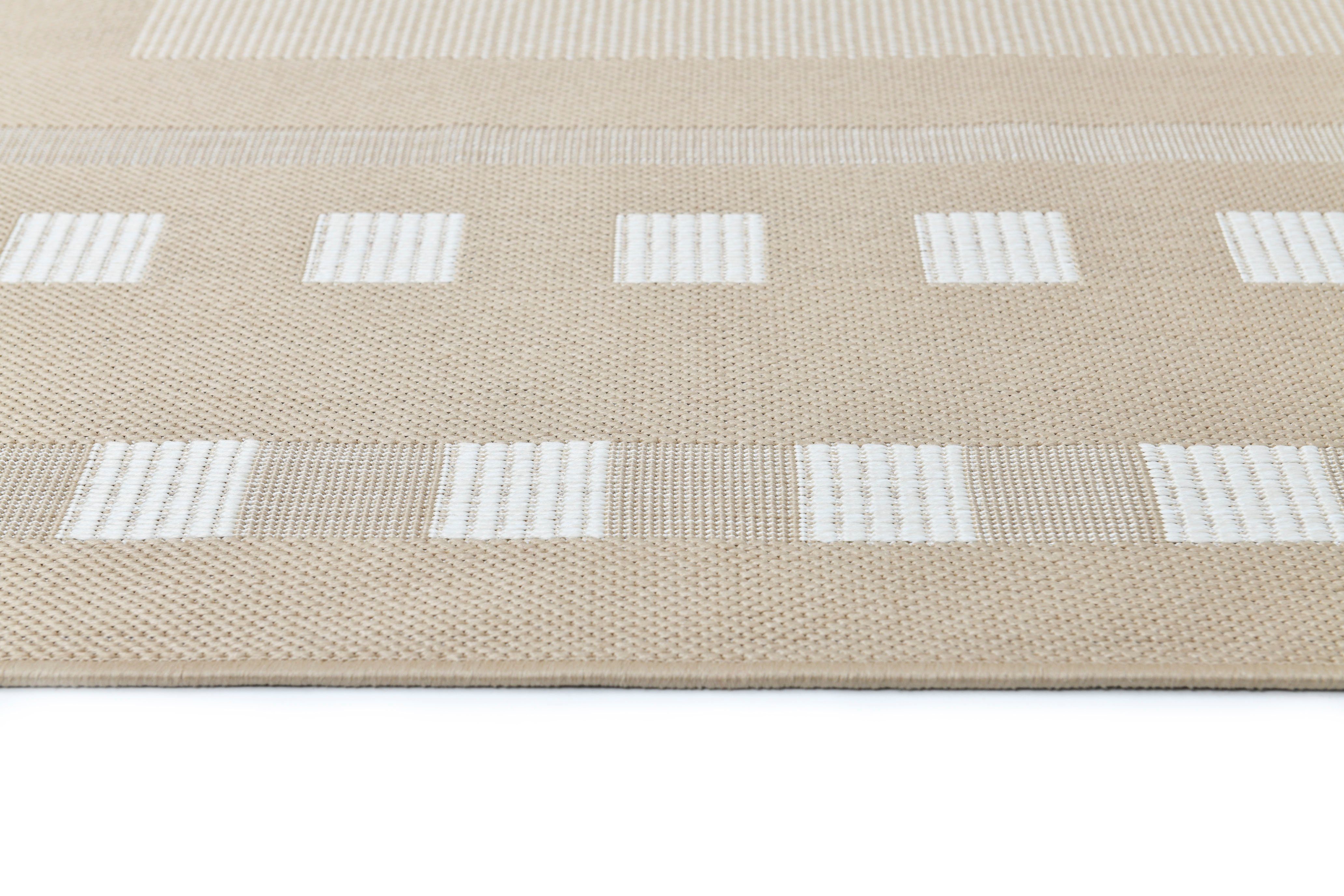 Teppich Dalija, andas, rechteckig, Höhe: 8 mm, Outdoor geeignet, Sisal-Optik, Wetterfest & UV-beständig, Flachgewebe