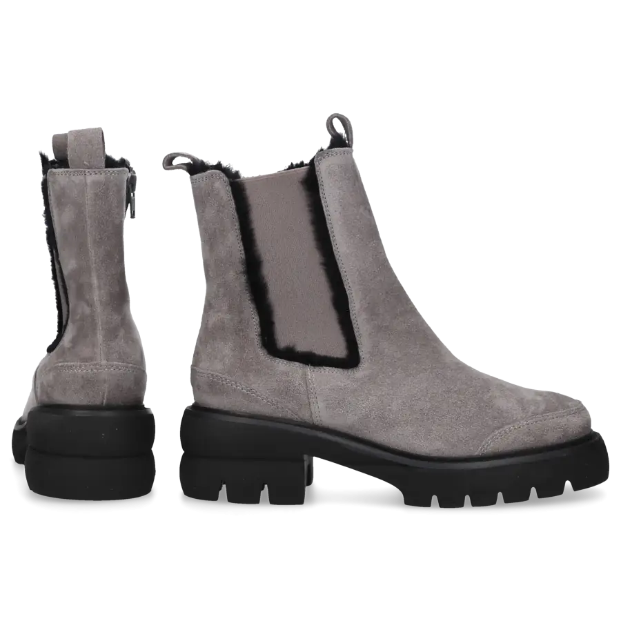 305 SOBE - Chelsea Boots VISONE Veloursleder - grau