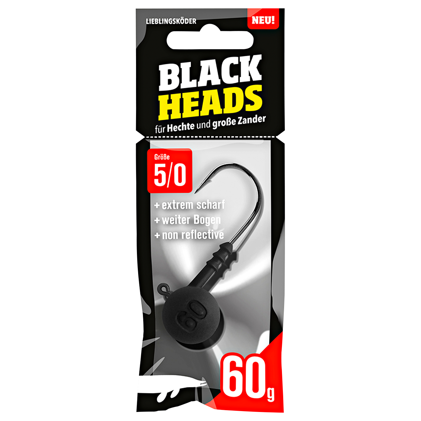 Lieblingsköder Angelhaken Black Head Spitz (5/0)