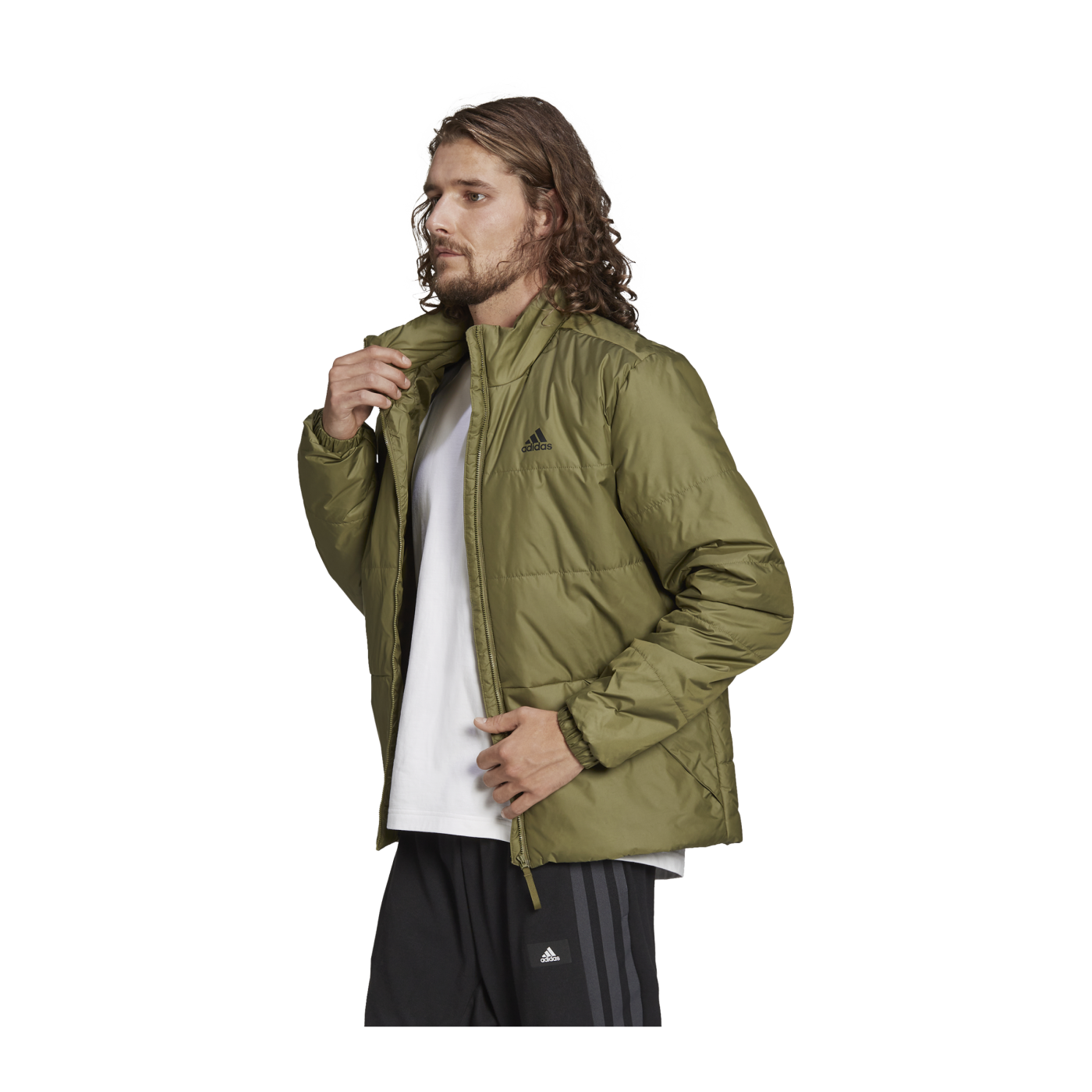 adidas BSC 3 Stripes Insulated Winterjacke Grün