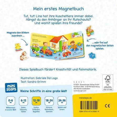 ministeps: Mein erstes Magnetbuch: Wer spielt womit? Meine Welt