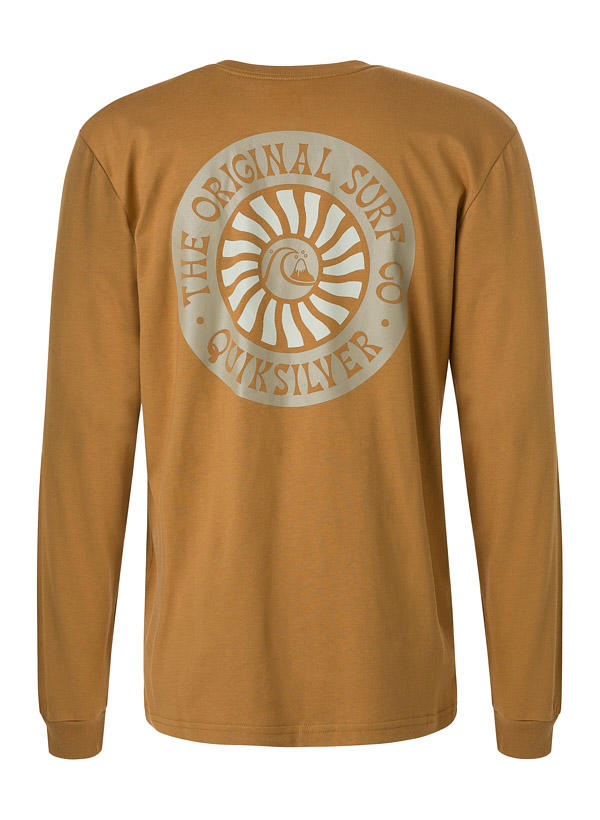 Quiksilver, Longsleeve, Baumwolle, zimtbraun