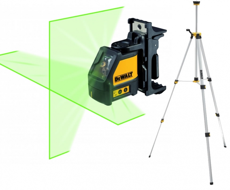 DeWalt DW088CGTRI Samonivelirajući križni laserski nivelator Zeleni + DE0881T tronožac