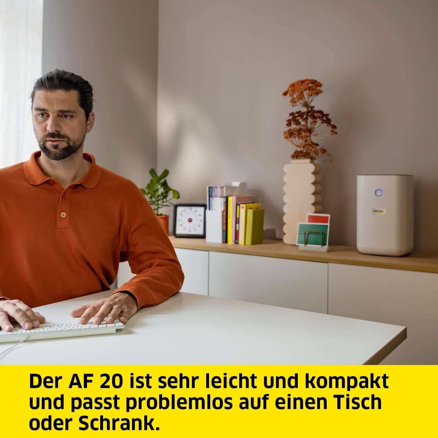 KÄRCHER Luftreiniger, für 40 m² Räume, Luftreiniger luftdurchsatz beseitigt allergene & gerüche nachtmodus