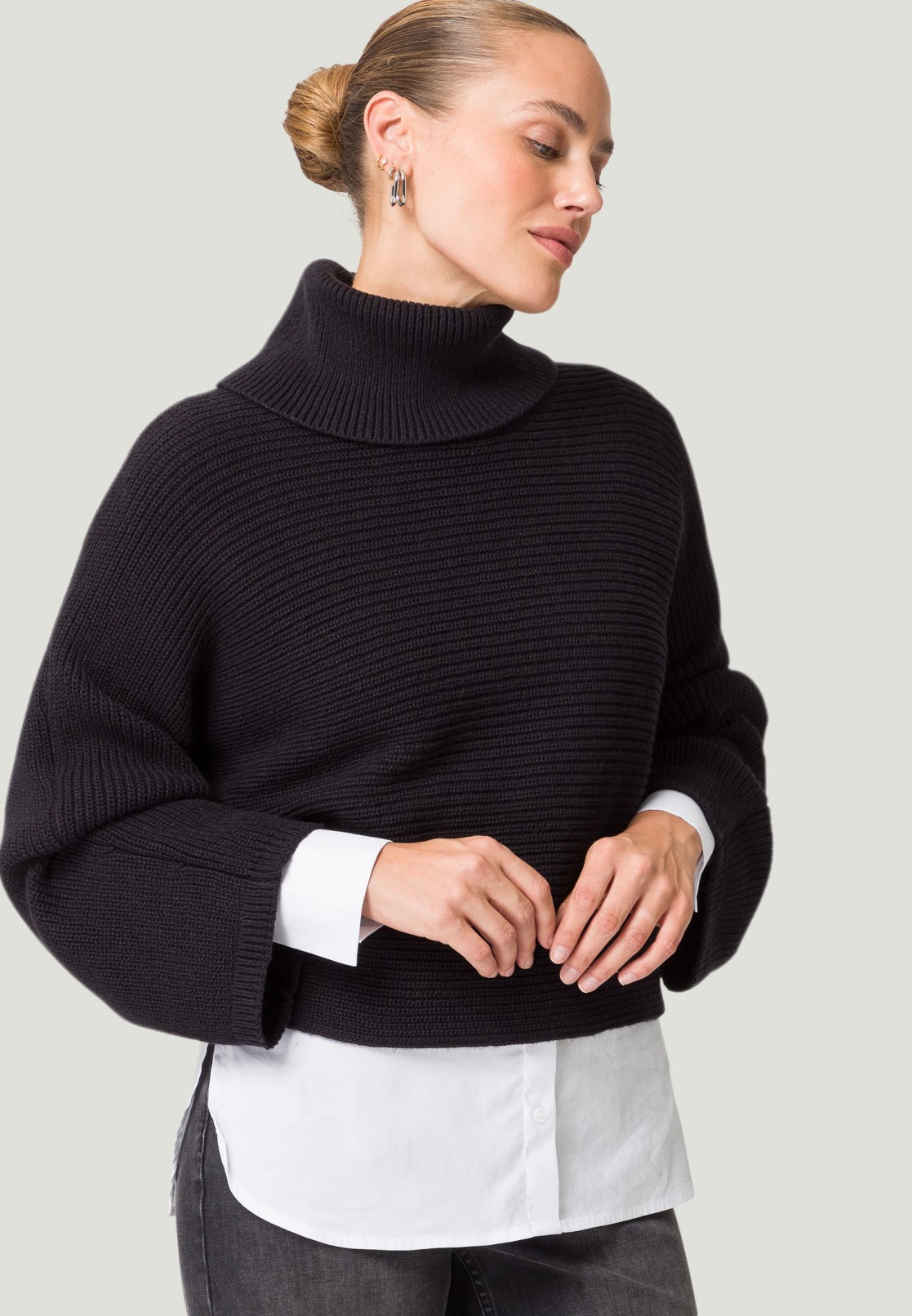 Pullover mit Rollkragen