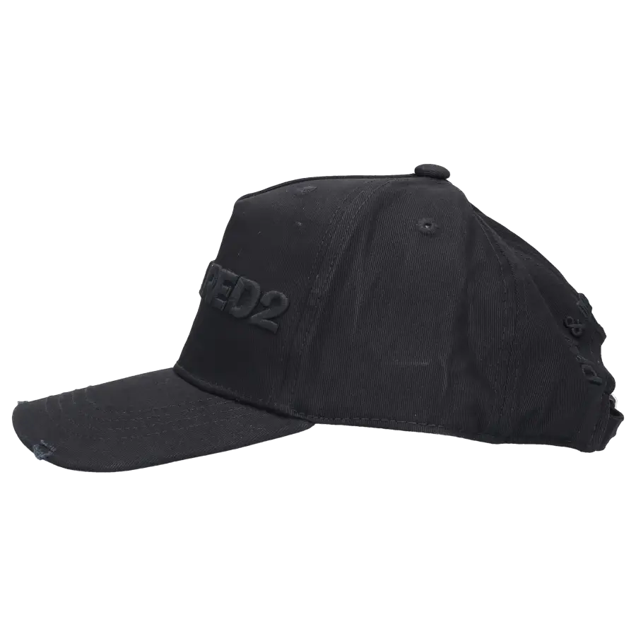 Dsquared2 - Snapback Cap DSQUARED2 LOGO Gabardine - schwarz