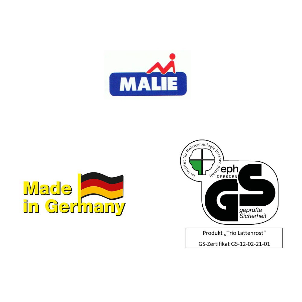 MALIE Qualitätsschichtholzrahmen Olymp Größe 160/200