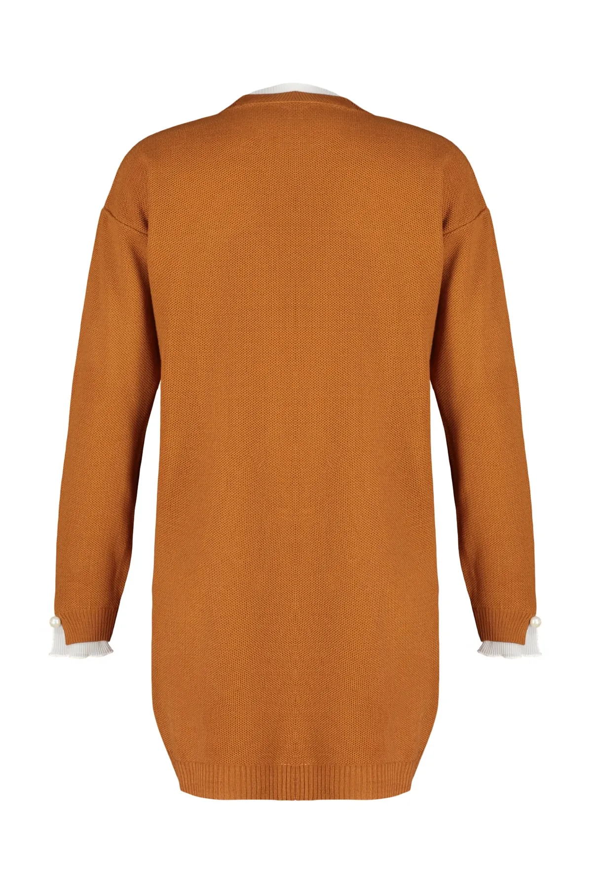 Trendyol Modest  Strickpullover mit Perlendetails und Fliesenärmeln TCTAW23AK00027