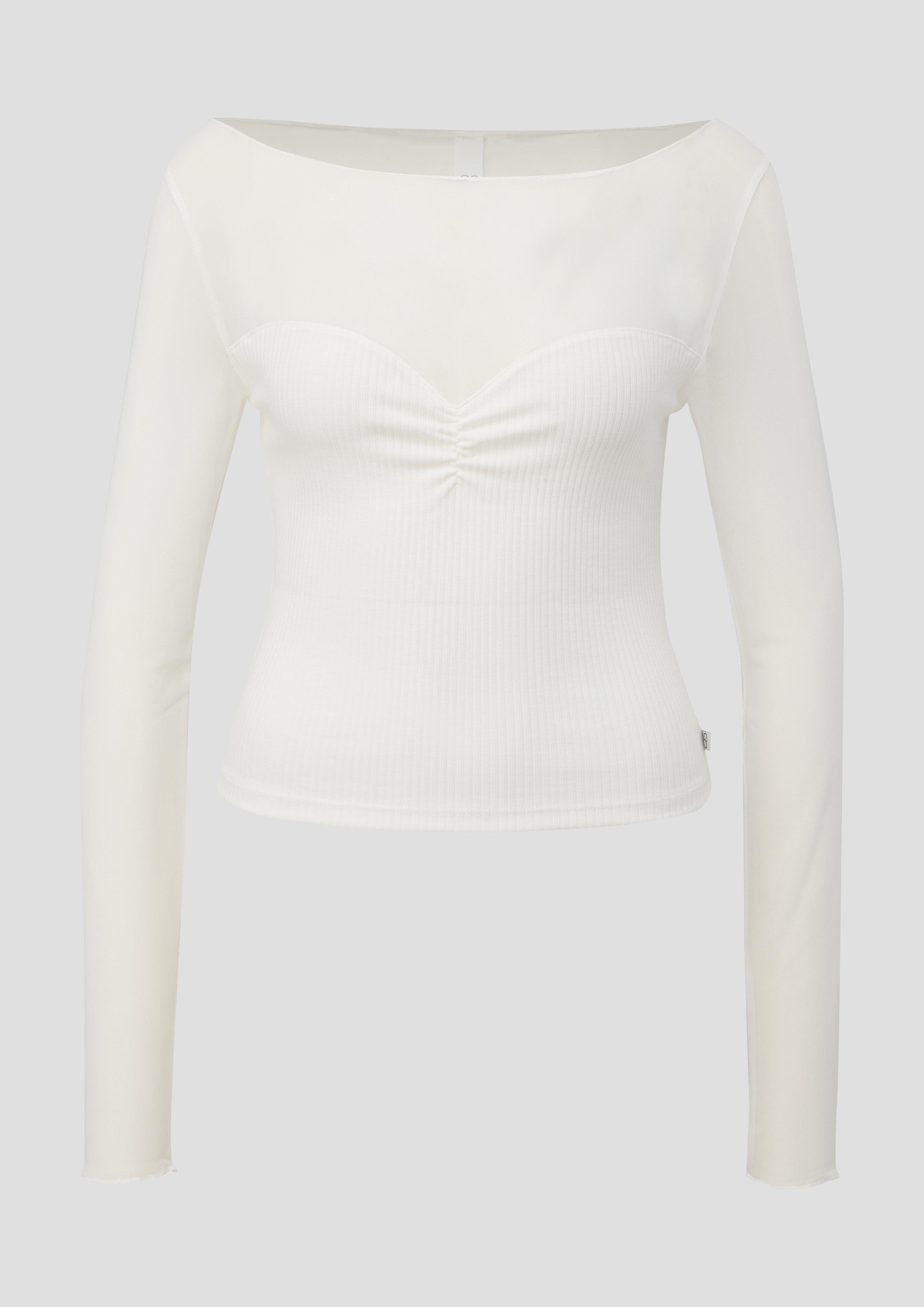 Langarmshirt aus Fabricmix  2144067-0200