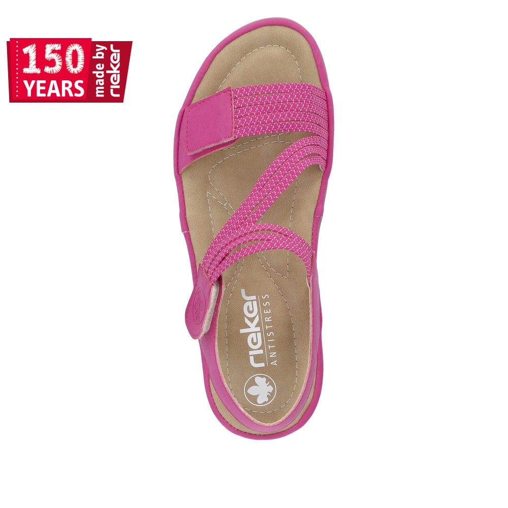 Rieker Damen Riemchensandalen rosa