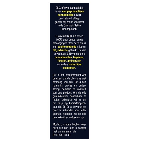 Lucovitaal CBD 5% olej 30ml