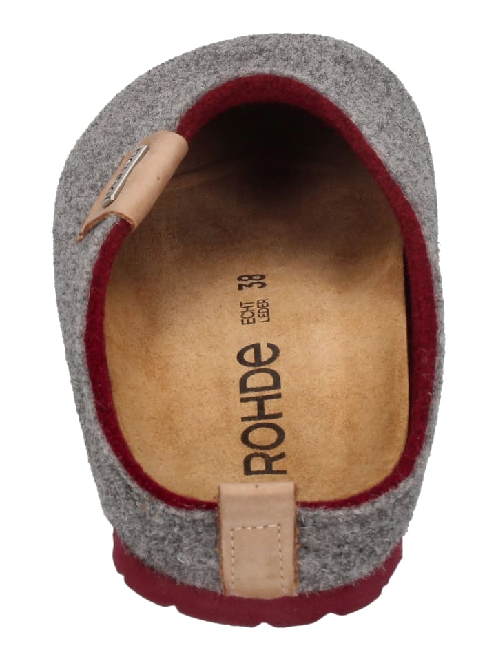 ROHDE Hausschuhe NAPOLI 6800-80 in grau günstig kaufen 37