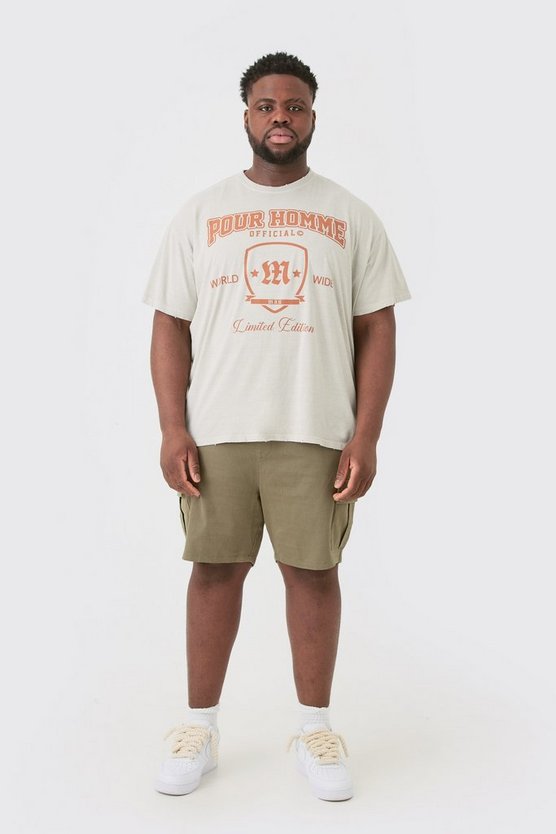Plus zerrissenes Oversize T-Shirt