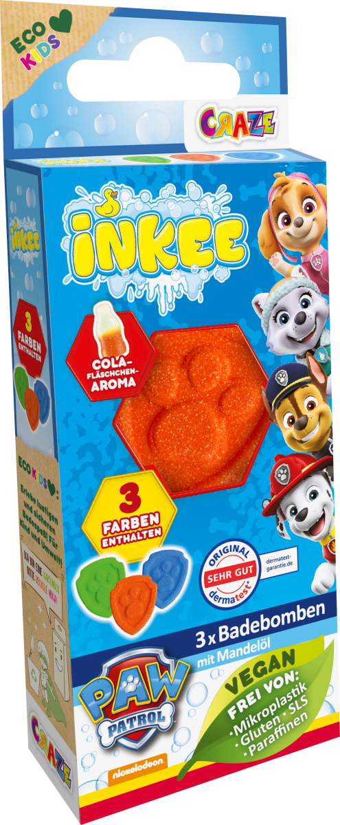 Kinder Badezusatz Fizzer Paw Patrol, 3 St
