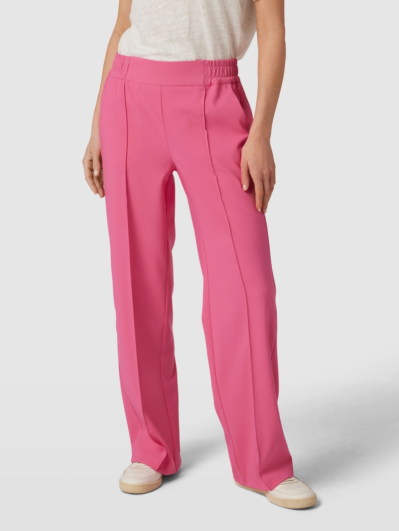 Hose mit Ziernähten in pink