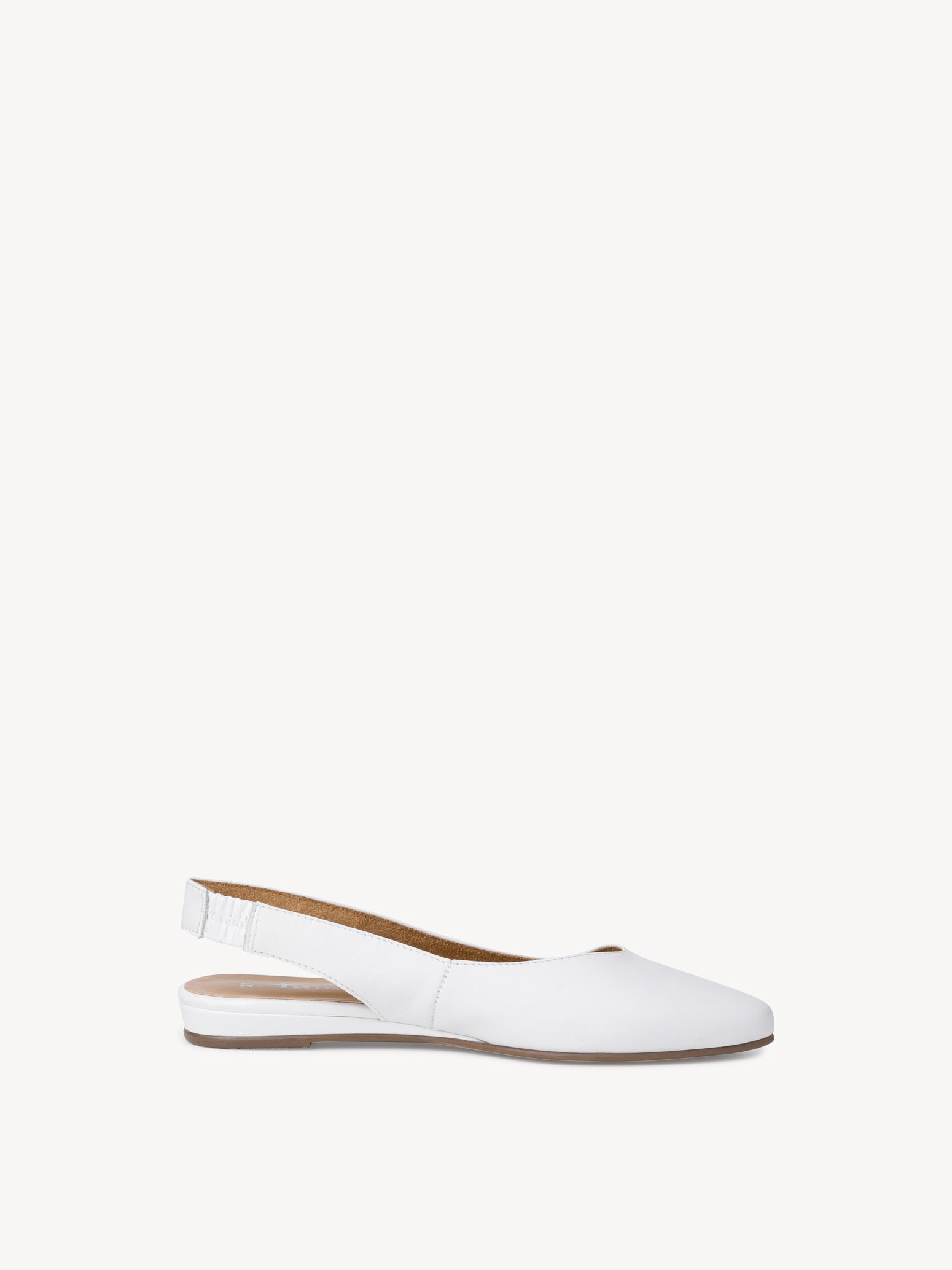 Escarpin en cuir - blanc