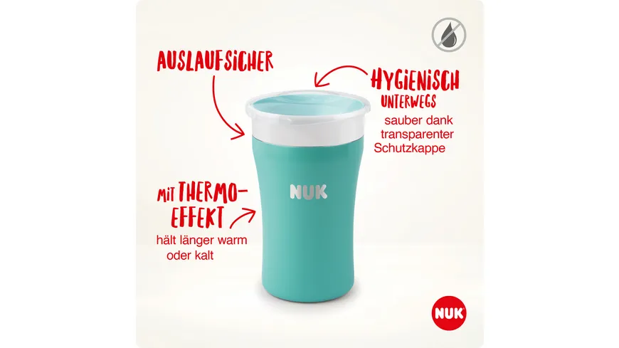 NUK Stainless Steel Magic Cup Türkis Türkis