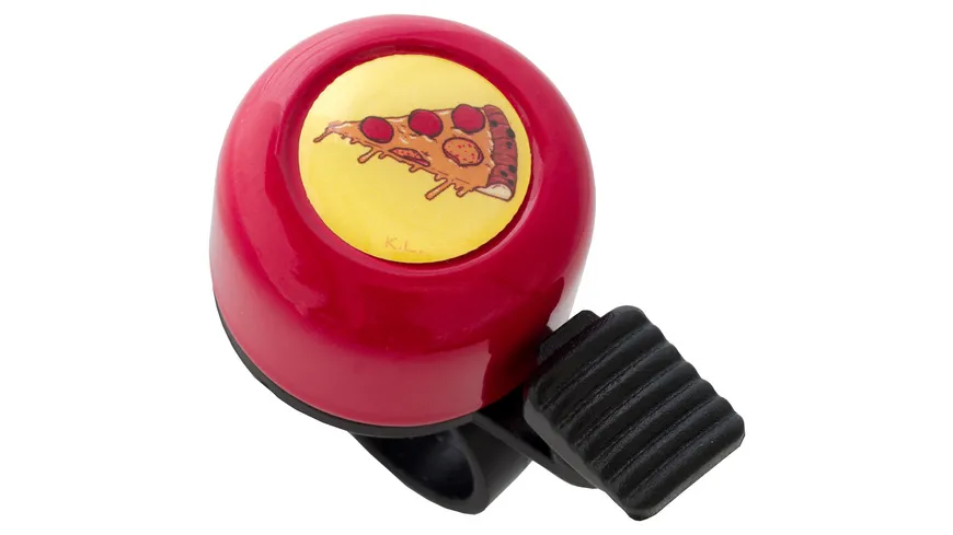 Klingeling Mini-Fahrradklingel Pizza
