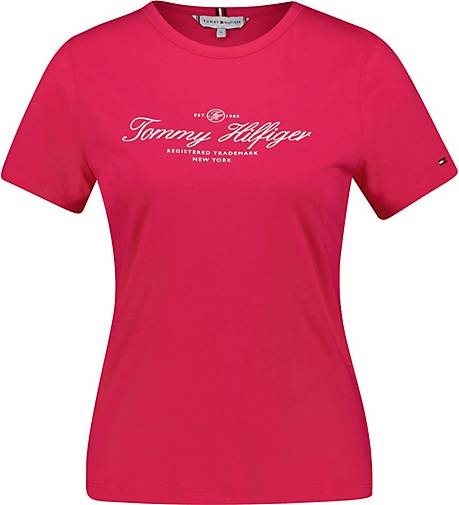TOMMY HILFIGER Damen T-Shirt SLIM SIGNATURE