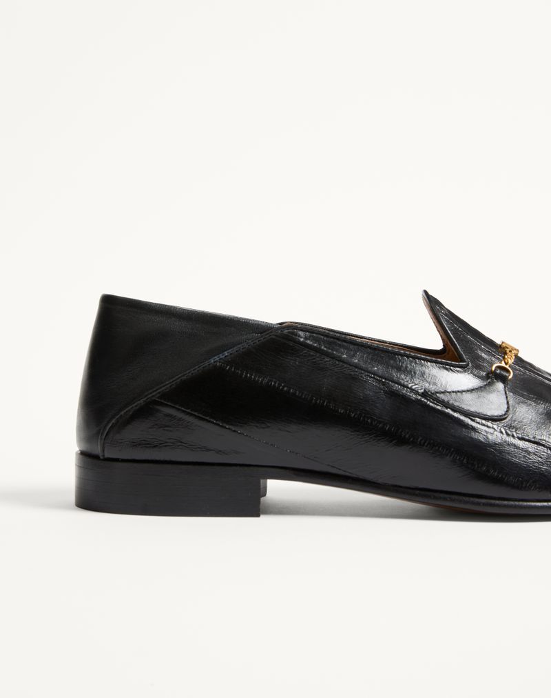 Mocassim Jiggie em enguia e napa