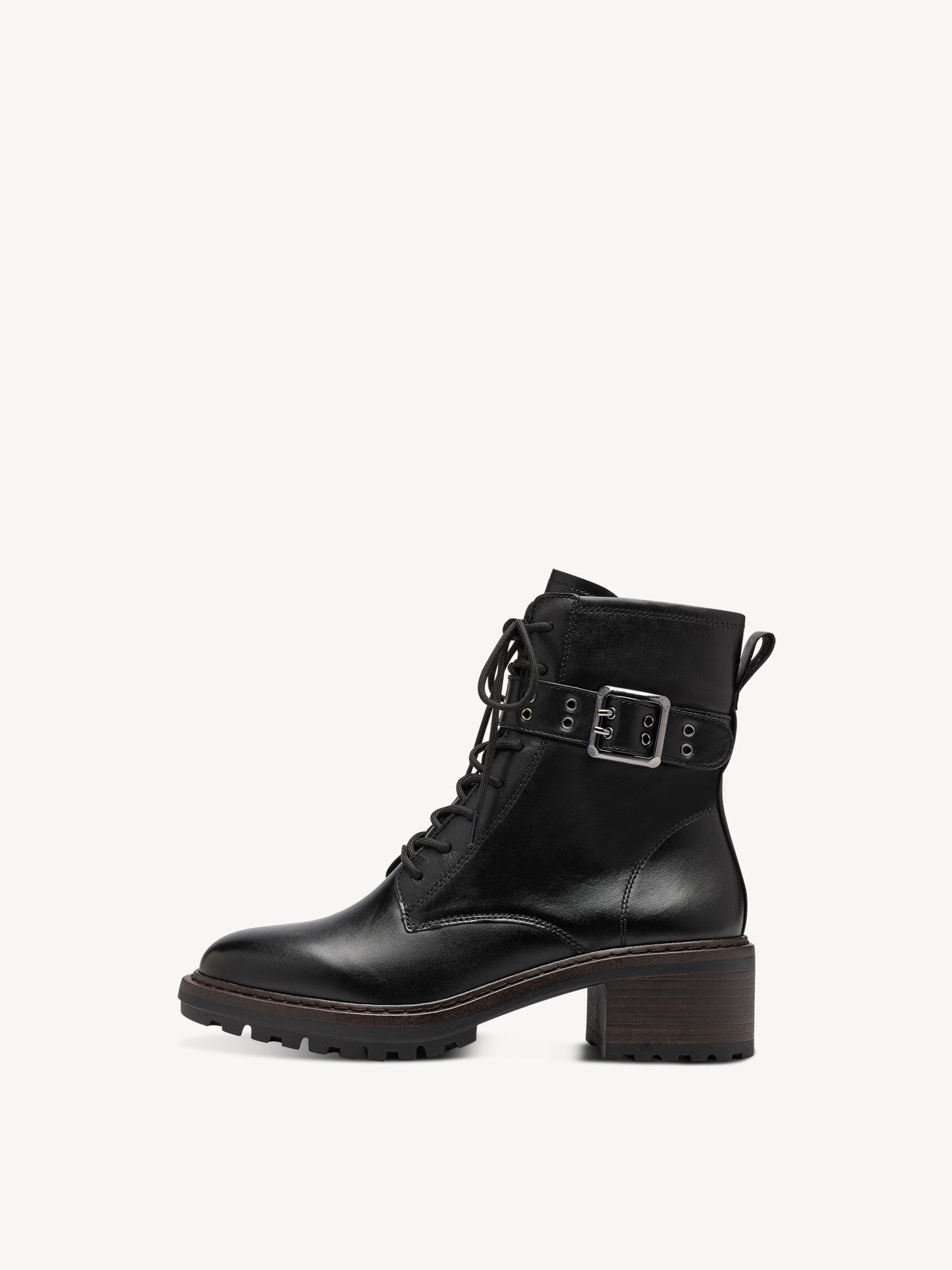 Bottine en cuir - noir