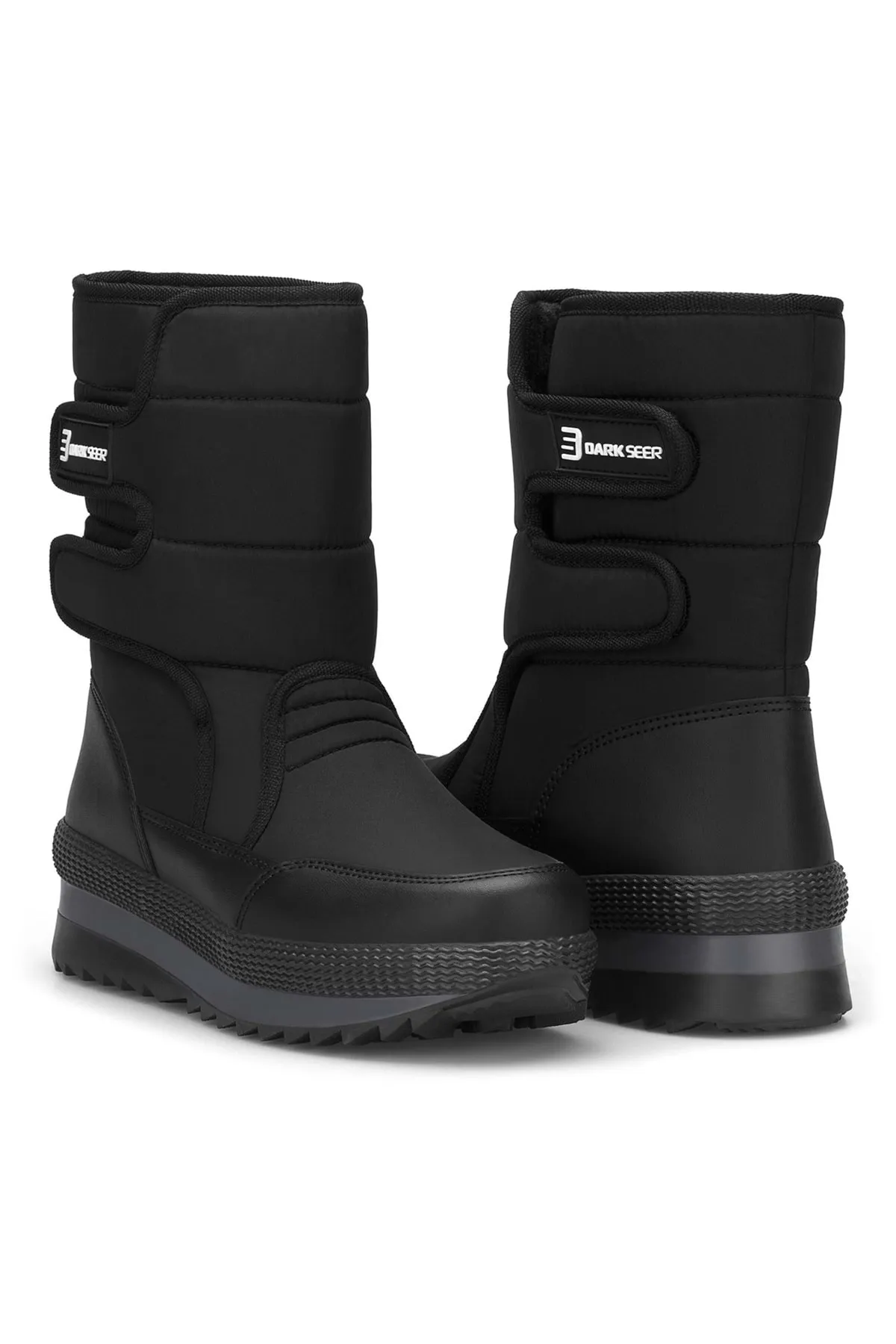 DARK SEER  Schwarze lange Damenstiefel