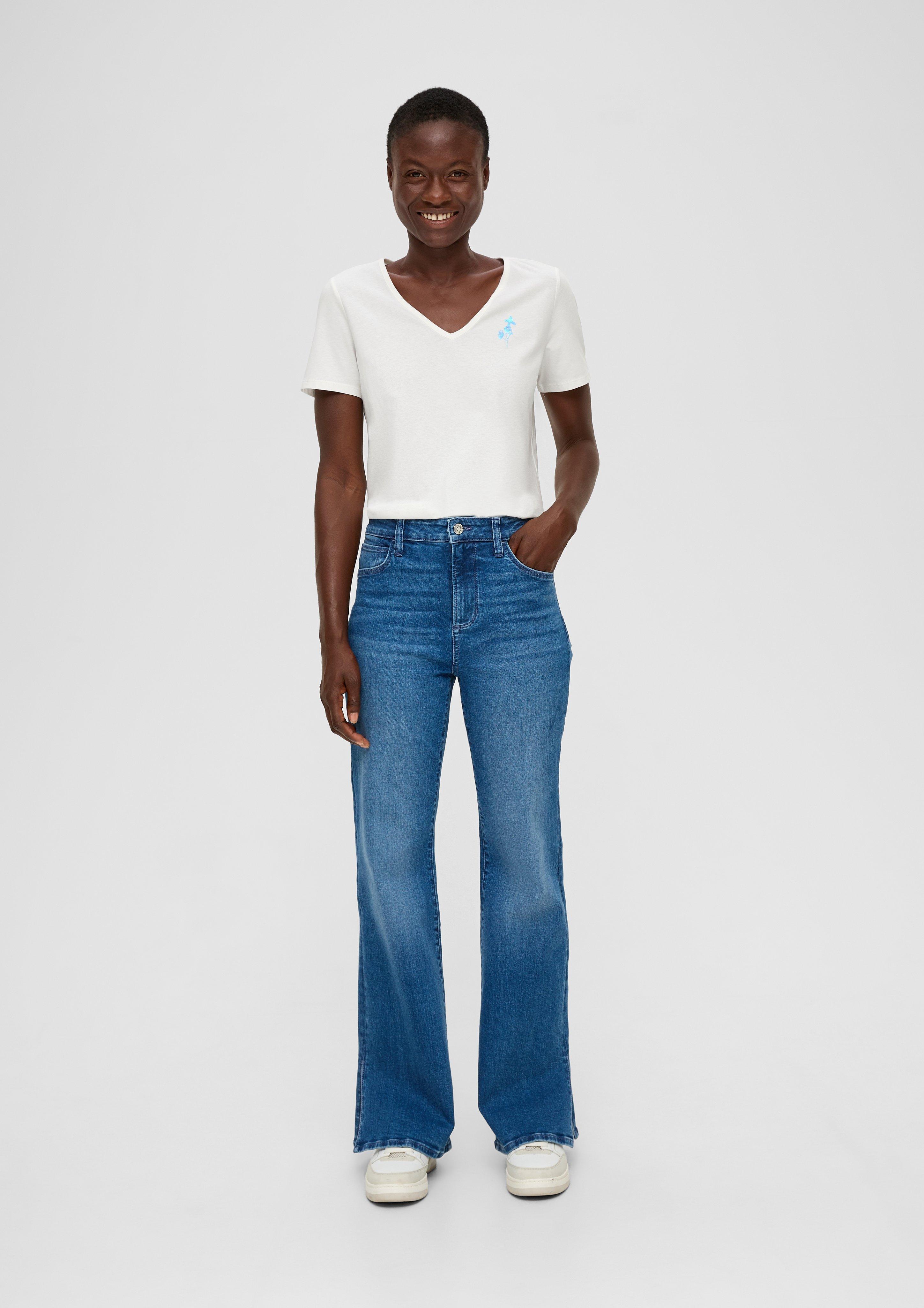 Baumwoll-Shirt mit Stick-Detail  2139404-02D0