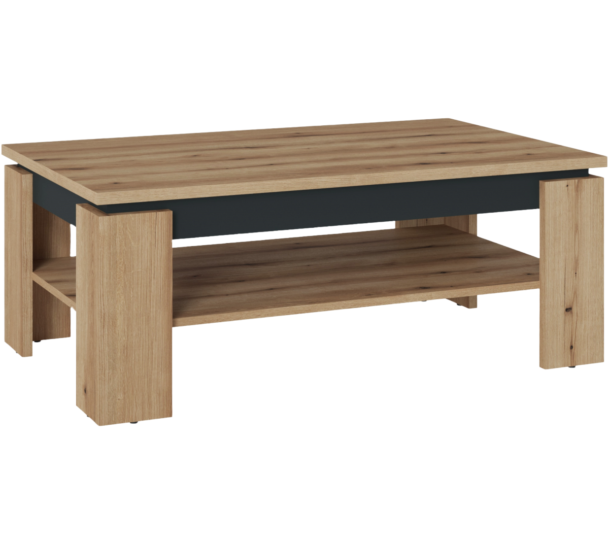 Couchtisch Corte Eiche Grau