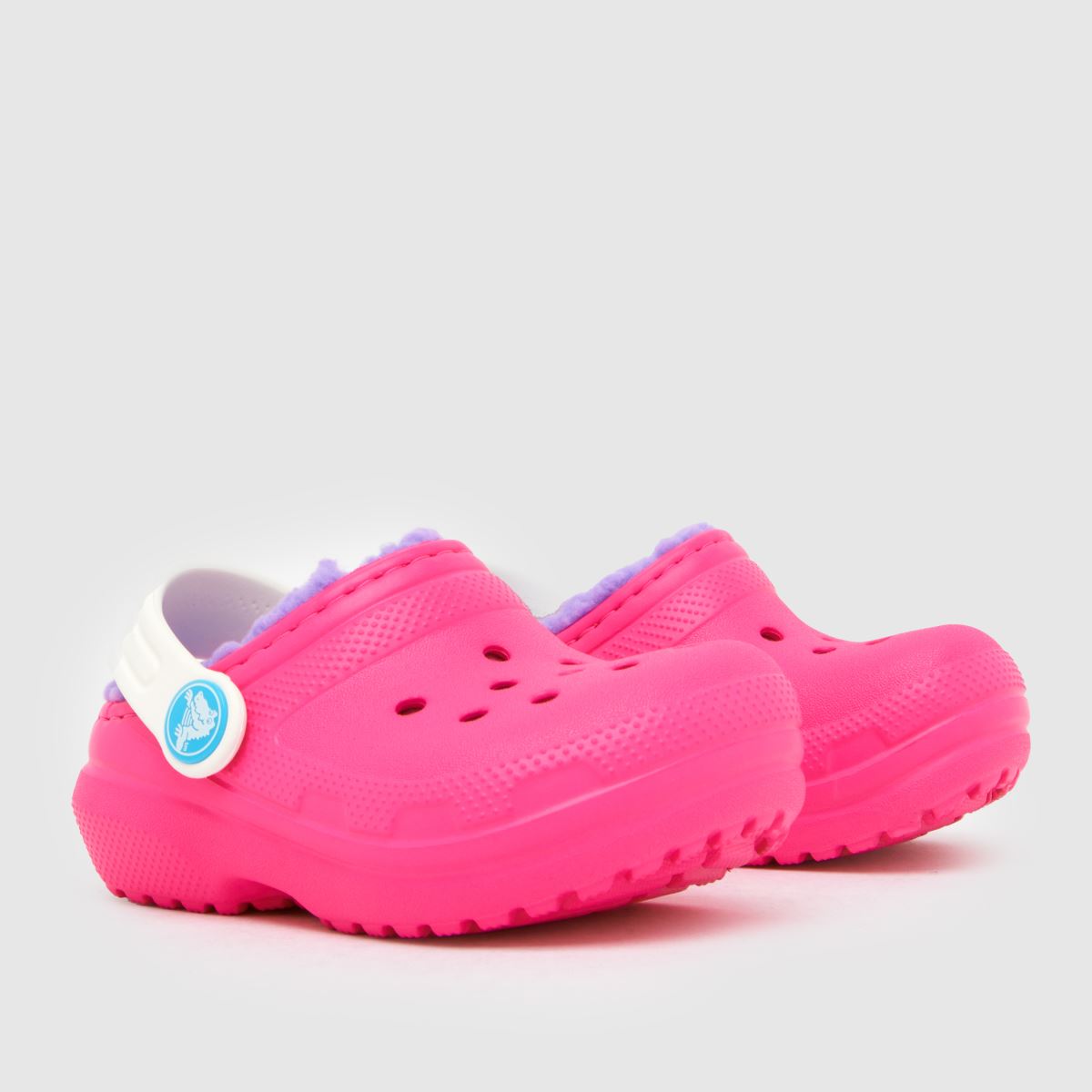 Crocs rózsaszín multi classic bélelt klumpa lány kisgyermek szandál