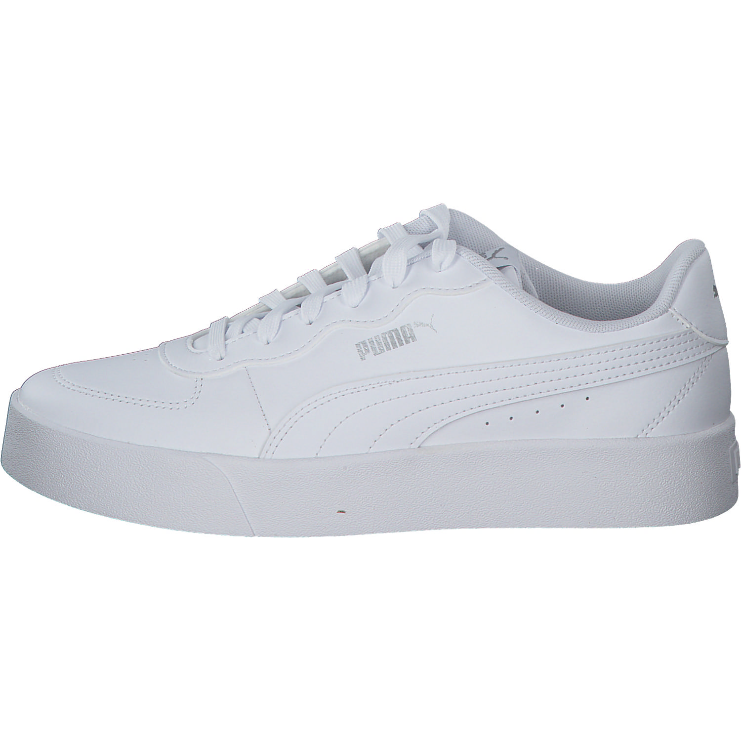 Puma Skye Clean 380147, Sneakers Low, Damen, WHITE-PUMA WHITE-PUMA SIL