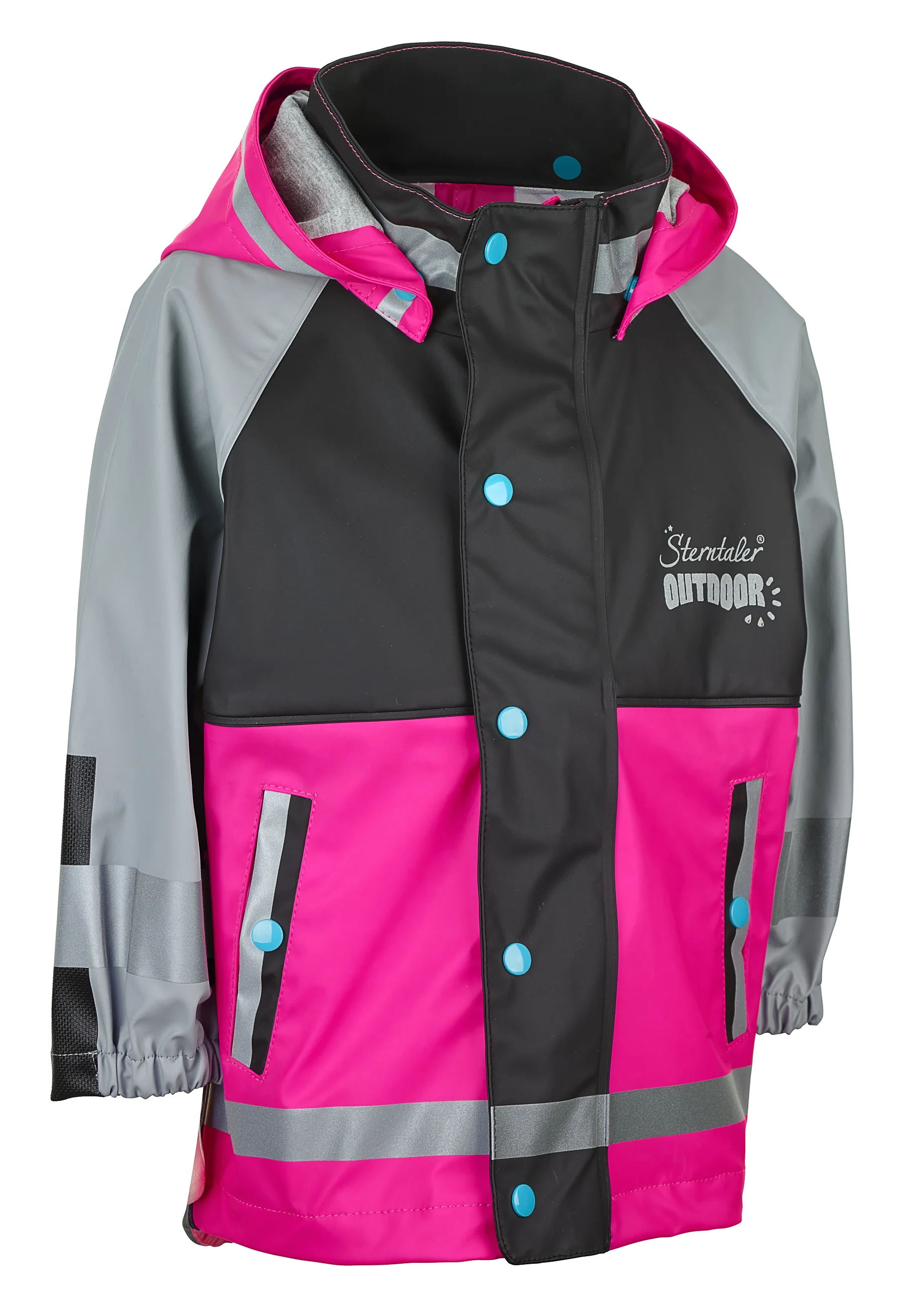 Funktions-Regenjacke mit Reflektoren, wasserdicht