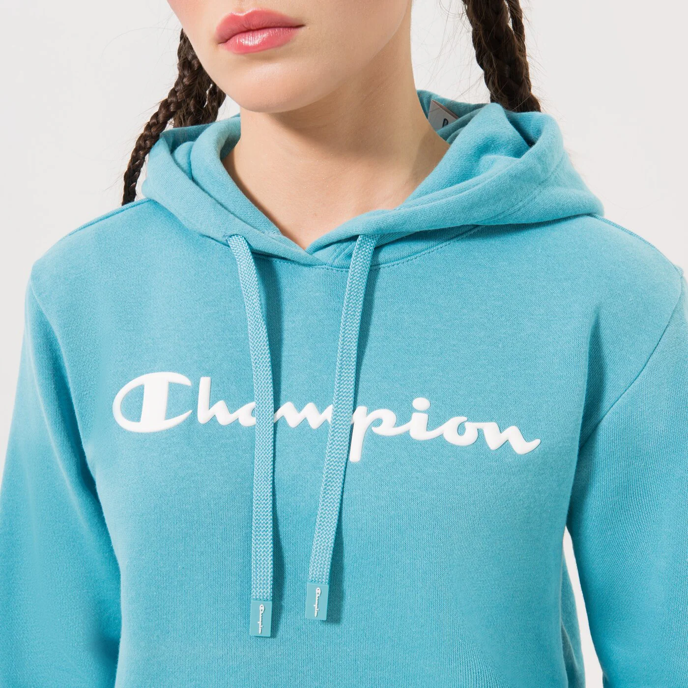 CHAMPION HOODIE HOODED SWEATSHIRT Blau