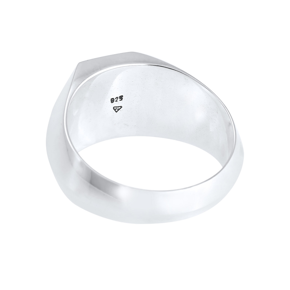 KUZZOI KUZZOI Bague avec émail raffiné en 925/1000 argent massif Bague