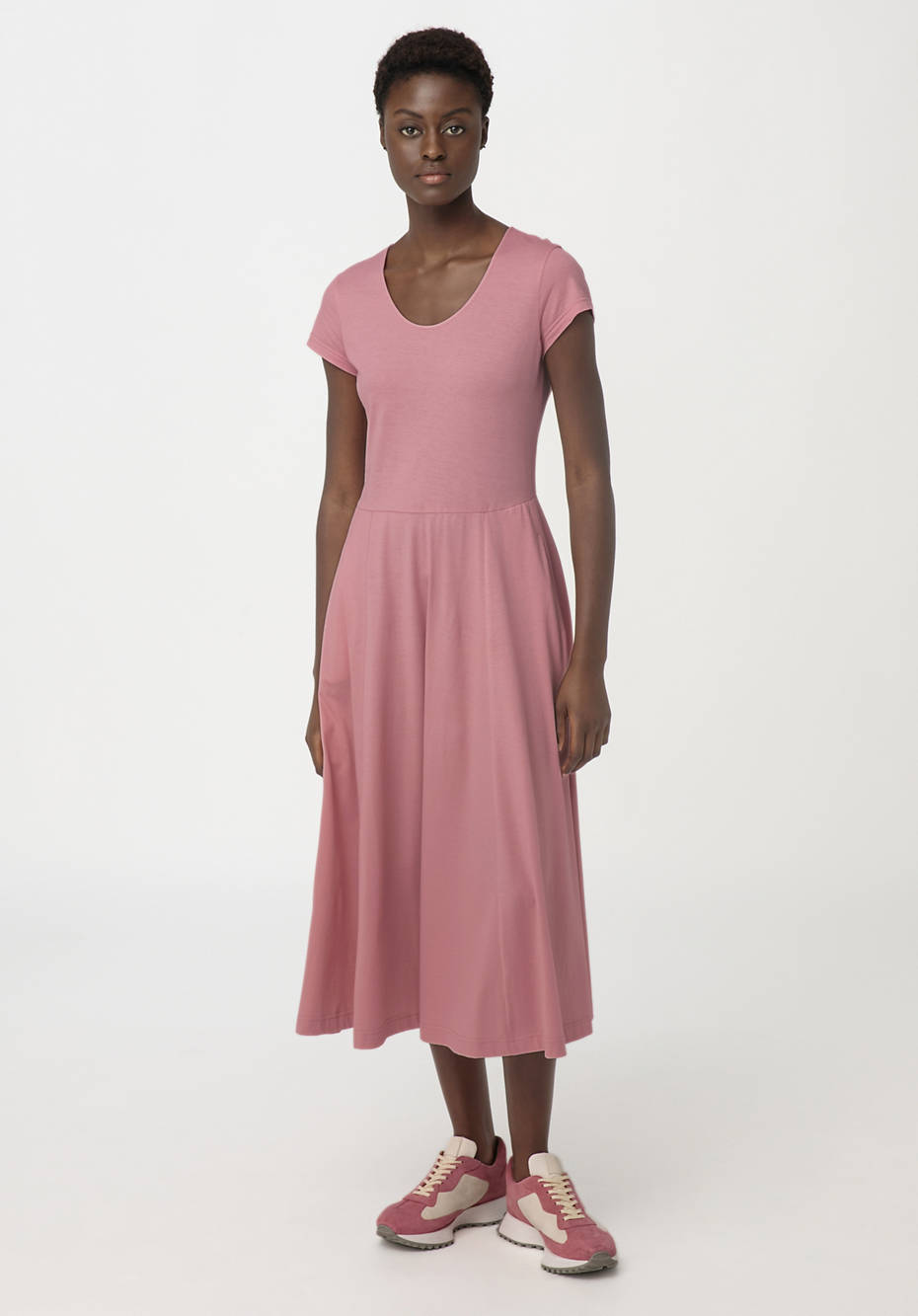 Jersey-Kleid aus reiner Bio-Baumwolle