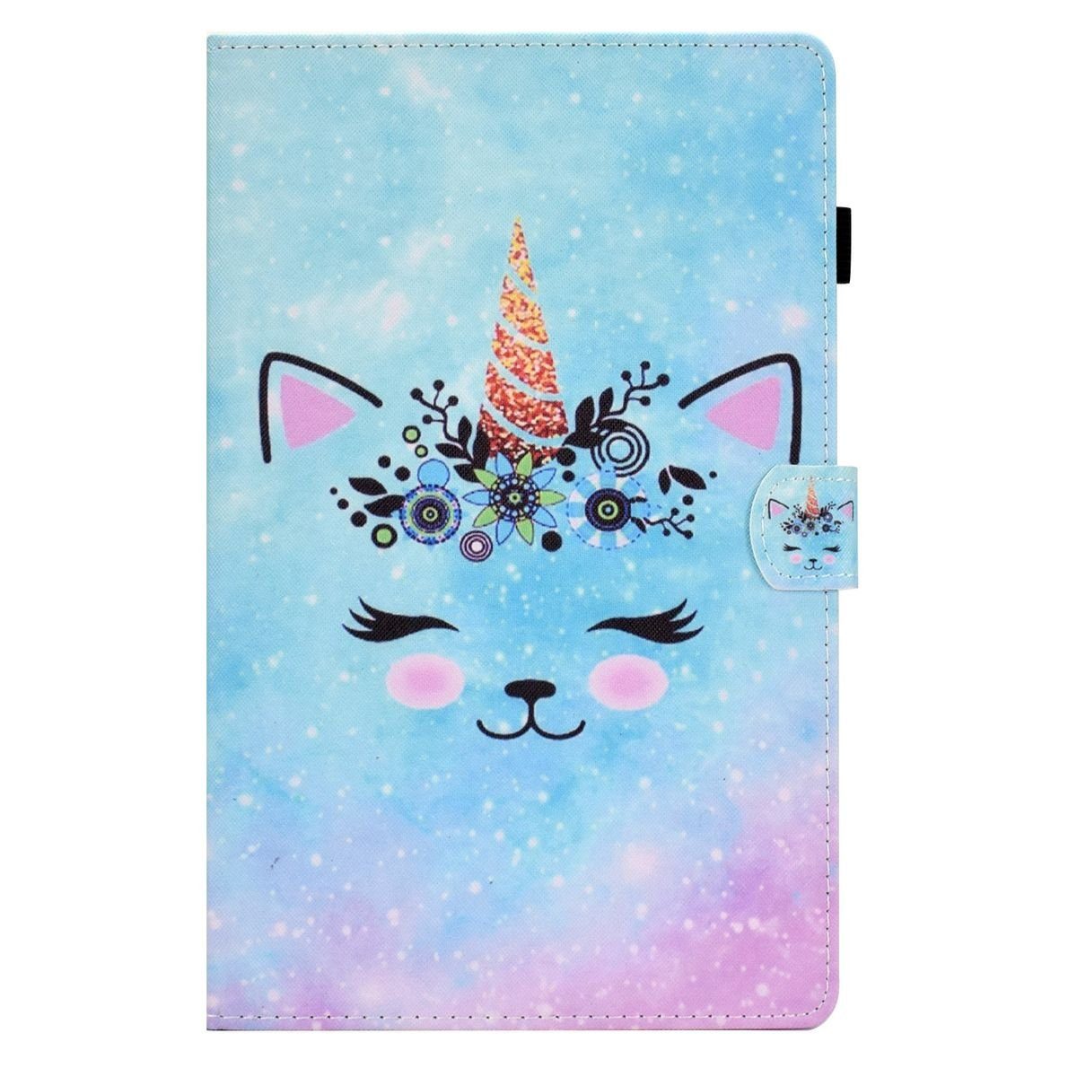 Wigento Tablet-Hülle Für Samsung Galaxy Tab A8 2021 X205 X200 Design Motiv 4 Kunstleder Hülle Cover Tablet Tasche Case Neu