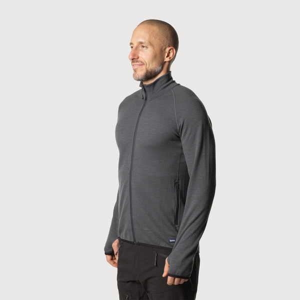 MIDLANA 340 MERINO HALF ZIP M Herren - Wollpullover