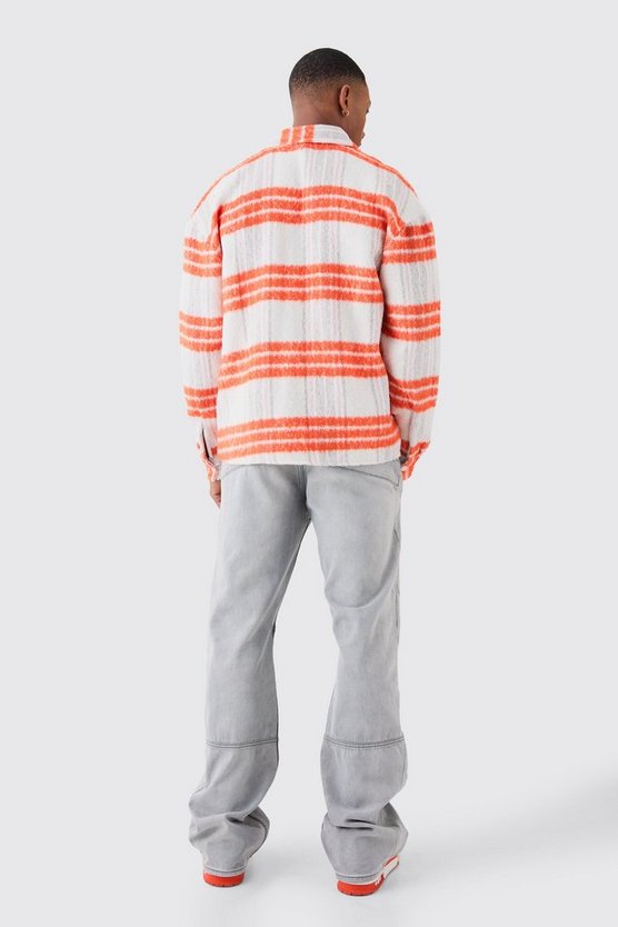 Kastiges kariertes Overshirt