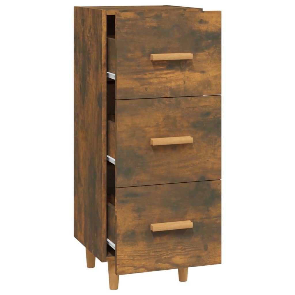 vidaXL Sideboard Sideboard Räuchereiche 34,5x34x90 cm Holzwerkstoff (1 St)
