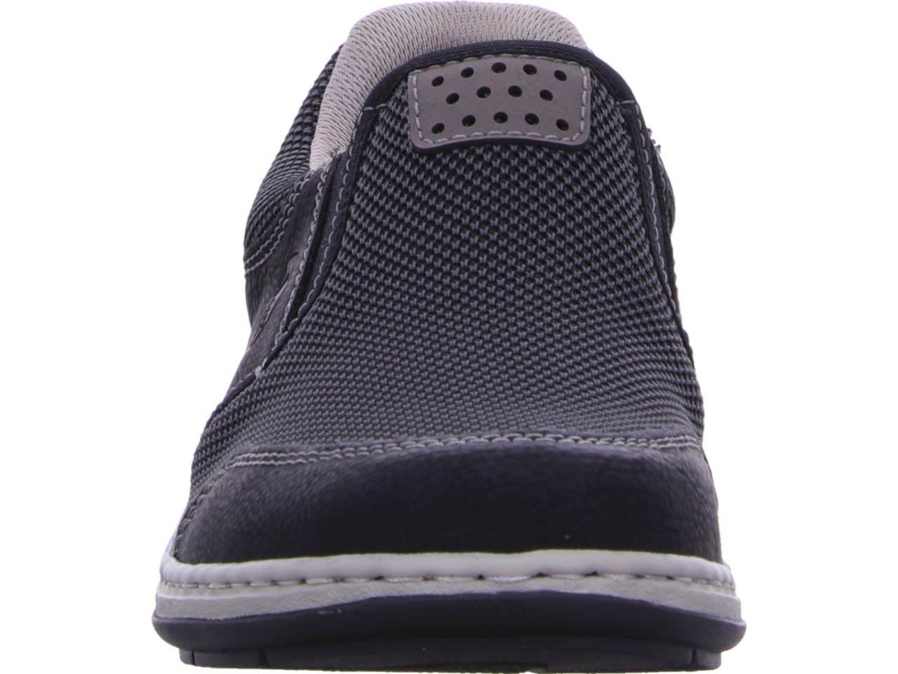 RIEKER Komfort Slipper schwarz NAMUR/TECHKNIT schwarz