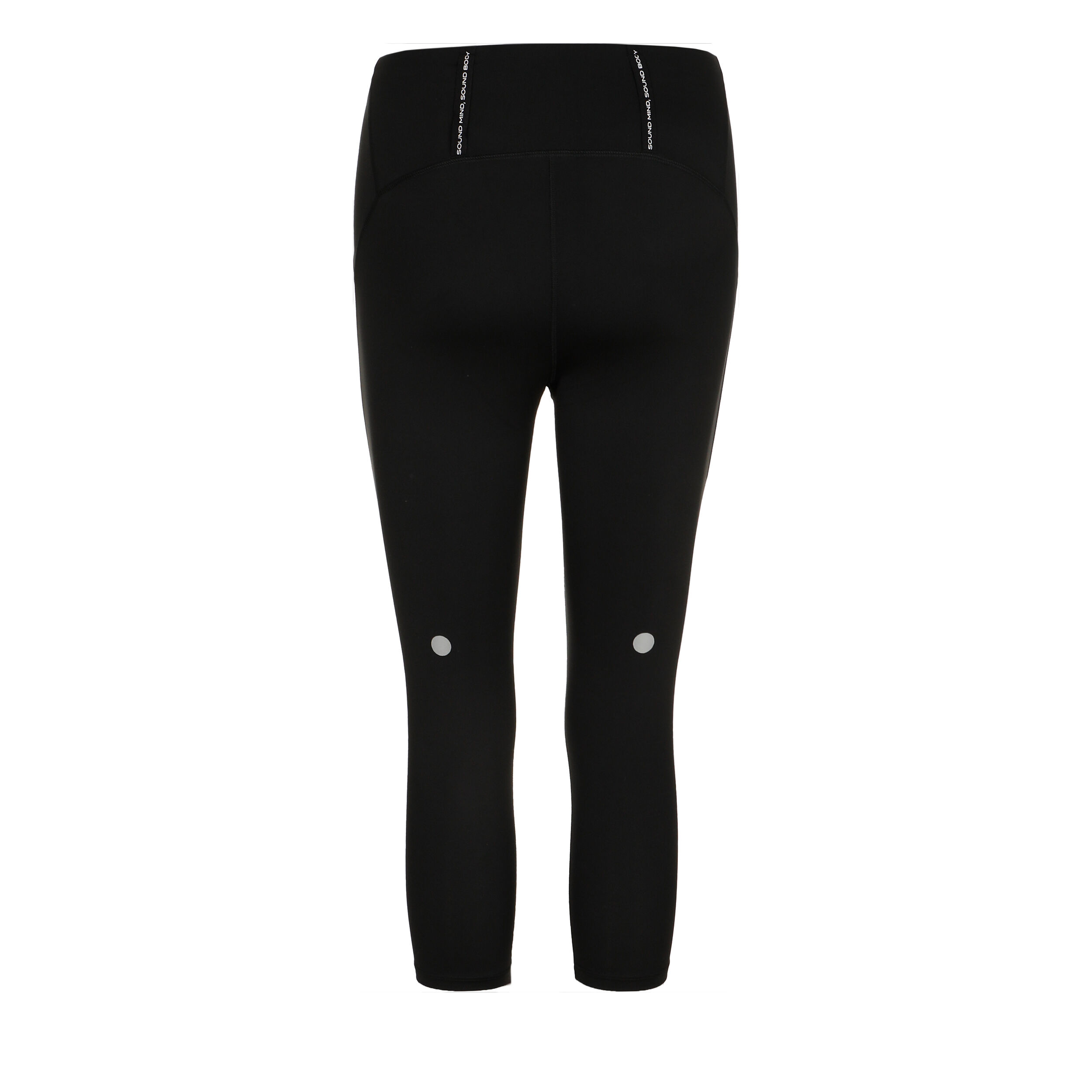 Road High Waist Capri Lauftight Damen - Schwarz
