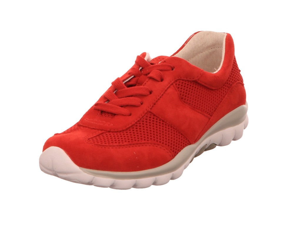 GABOR Freizeit Schnürer rot rollingsoft by Gabor Sneaker low 46.966.