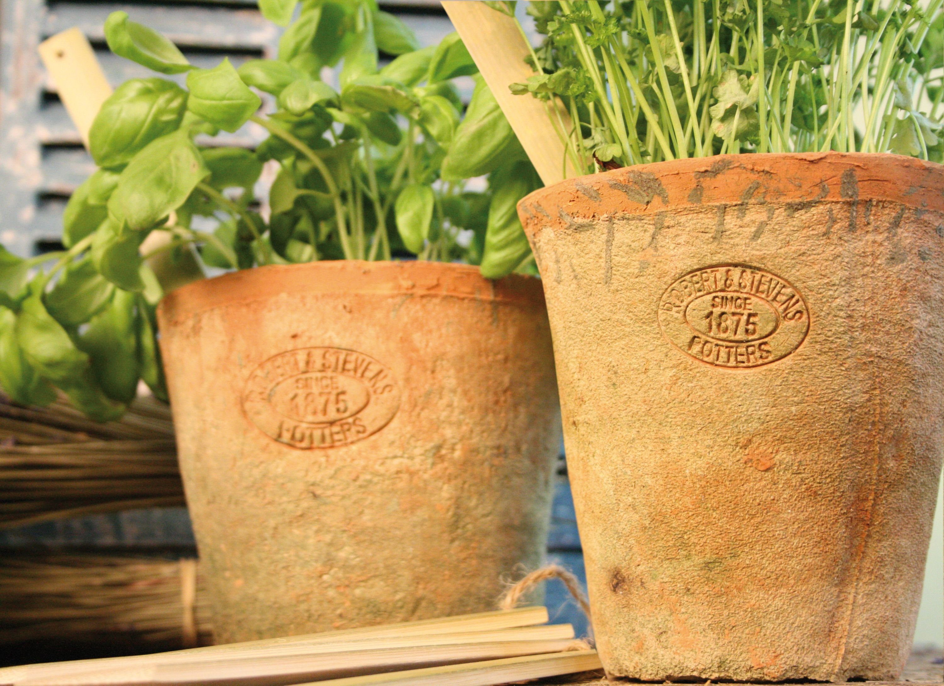 esschert design Übertopf Aged Terracotta Blumentopf 3er Set Übertopf Umtopf rund