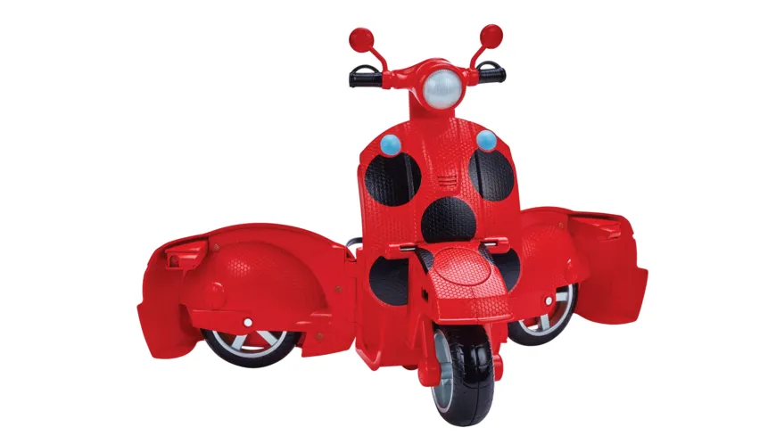 Bandai - Miraculous Ladybud Lucky Charm Puppe mit Switch `n go Scooter