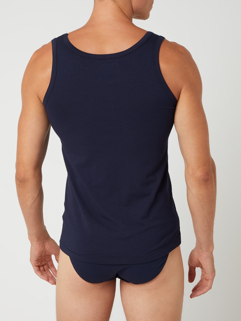 Tanktop mit Stretch-Anteil in marineblau