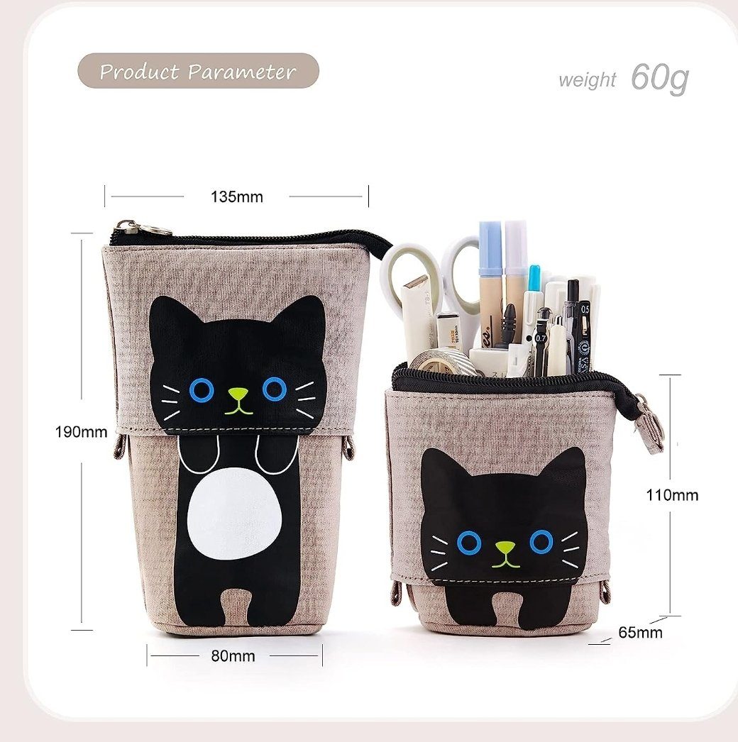Nur Online 75 Federmäppchen Einziehbarer Federmappe,Künstlertasche,Make-up Pinselhalter