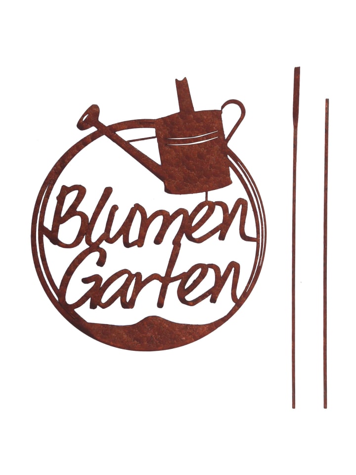 UNUS Gartenstecker Rost Blumengarten in Braun günstig kaufen onesize