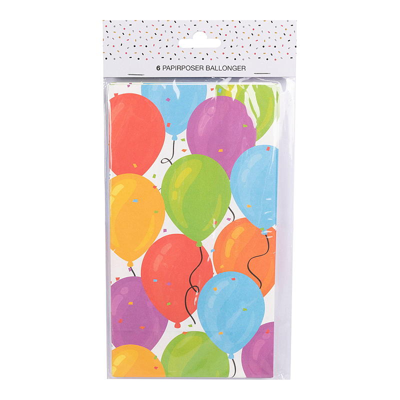 Giform Papirpose 6 stk Ballonger