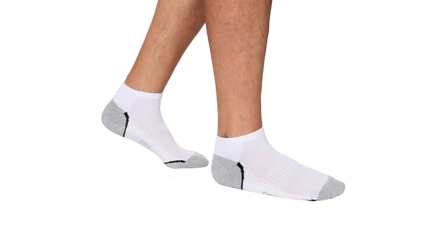 DIM Herren Sneaker Socken Sport Low  3er Pack blanc