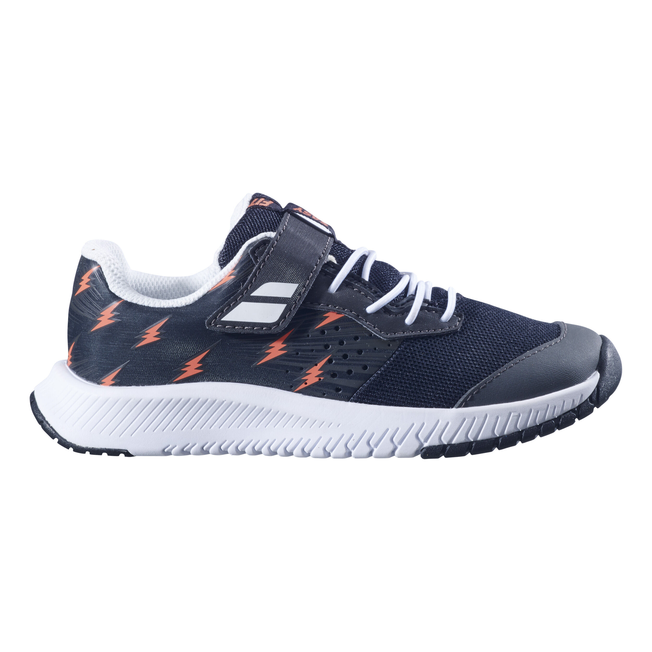 Pulsion Allcourtschuh Kinder - Schwarz, Weiß